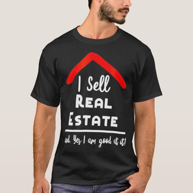 Real Gods    AgentI säljer äkta gods Realtor Gif T Shirt (Framsida)