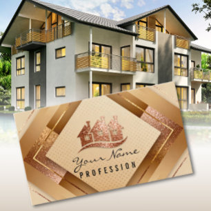 Real Gods Apartments Home Guld Visitkort