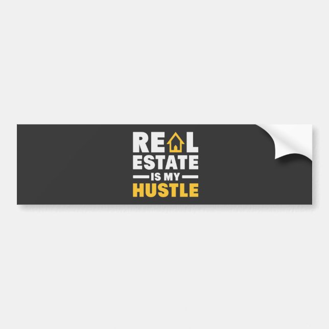 Real Gods är min Hustle Realtor-offert Bildekal (Framsidan)