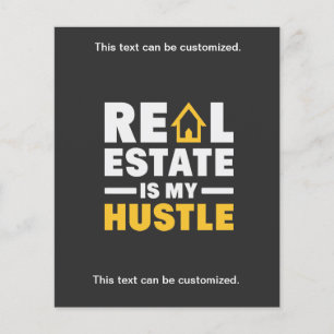 Real Gods är mitt Hustle Realtor Business Flygblad
