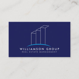 Real Gods, arkitekt, Byggnad Logotyp på Blue Visitkort