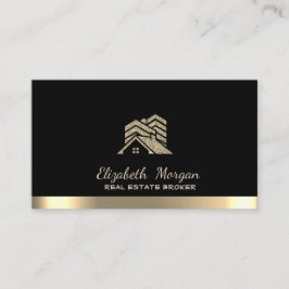 Real Gods Broker House Tak Byggande Black Visitkort