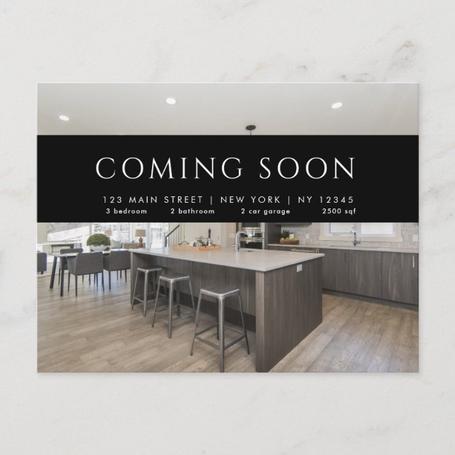 Real Gods Broker Modern vycard - KOMMER SNART Vykort (Framsida)