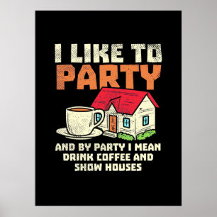 Real Gods Broker som Party Poster