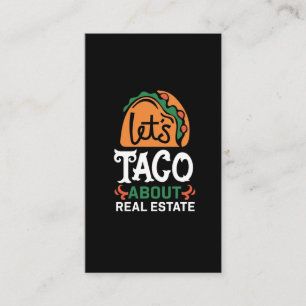 Real Gods Broker Taco Älskare ote Mexikansk fodie Visitkort