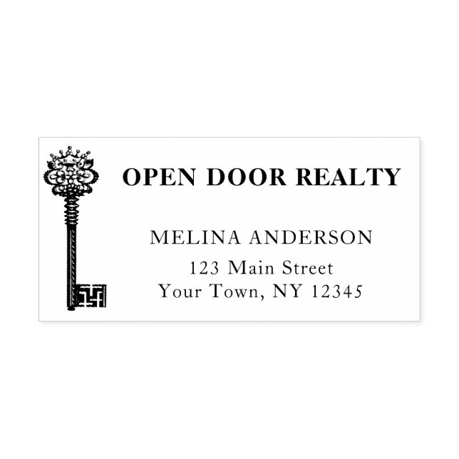 Real Gods Business Vintage Nyckel Självfärgande Stämpel (Design)