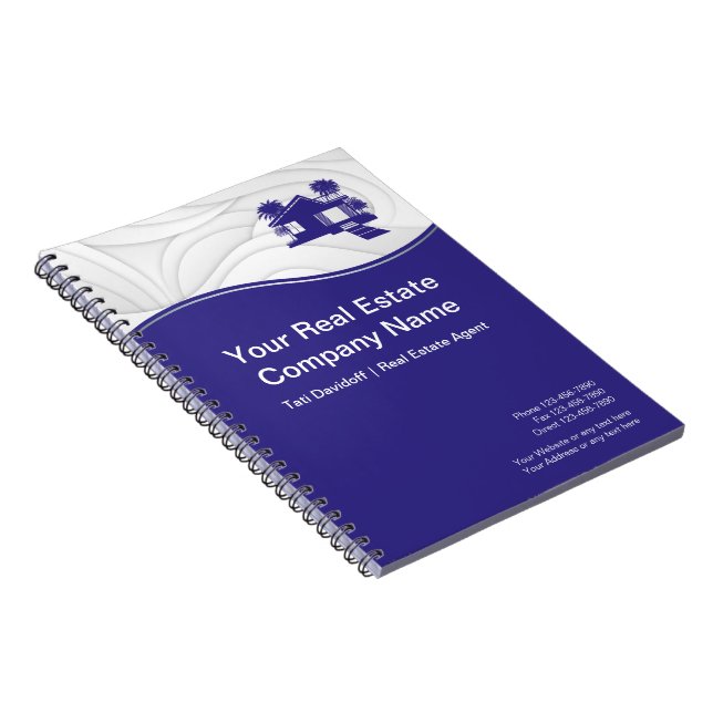 Real gods. Bygg. Blue Silver Anteckningsbok (Högra Sidan)