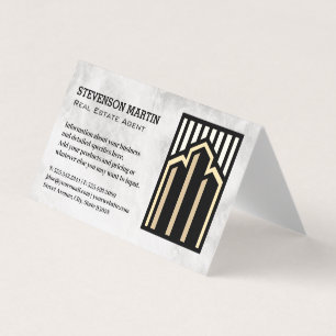 Real Gods Byggnad Logotyp Marble Visitkort