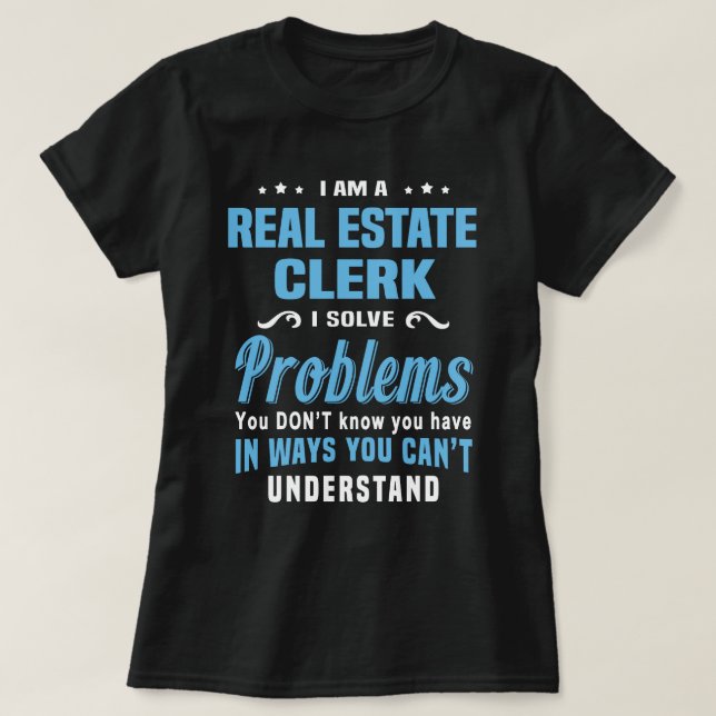 Real Gods Clerk T Shirt (Design framsida)