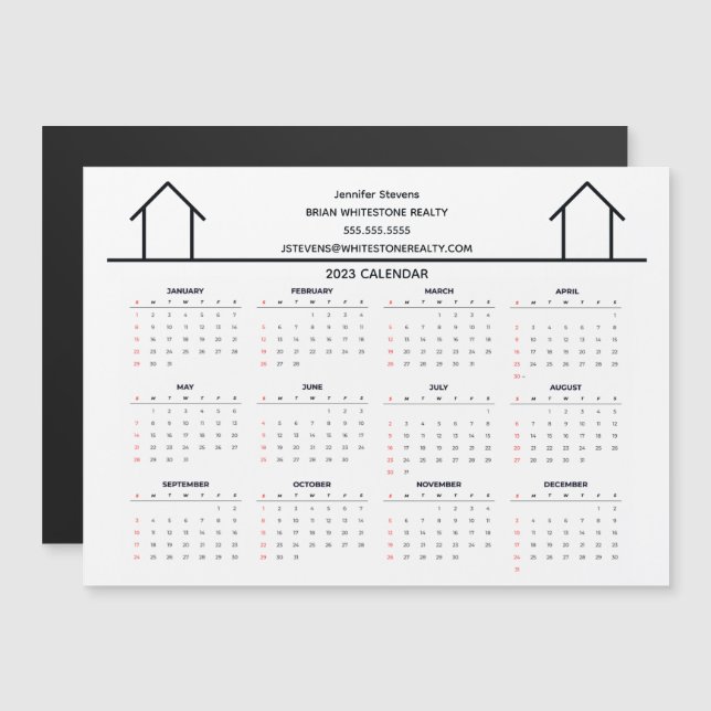Real Gods Company Anpassningsbar 2023 Calendar Mag (Fram/baksida)