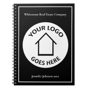 Real Gods Company Anpassningsbar Business Logotyp  Anteckningsbok