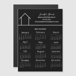 Real Gods Company Black 2023 Calendar Magnet