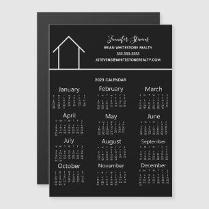 Real Gods Company Black 2023 Calendar Magnet
