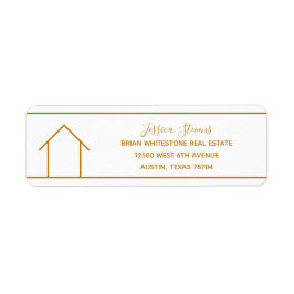 Real Gods Company Chic Guld Returadress Returadress Etikett