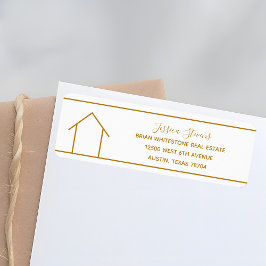 Real Gods Company Chic Guld Returadress Returadress Etikett