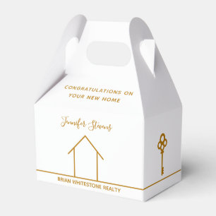 Real Gods Company Chic Guld White Houseuppvärmnin Presentaskar