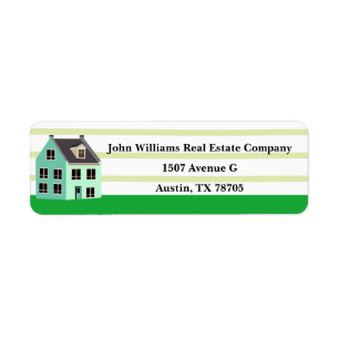 Real Gods Company Cute House Returadress Etikett