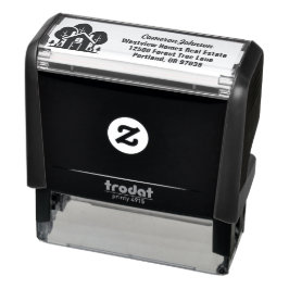 Real Gods Company Forest House Returadress Självfärgande Stämpel