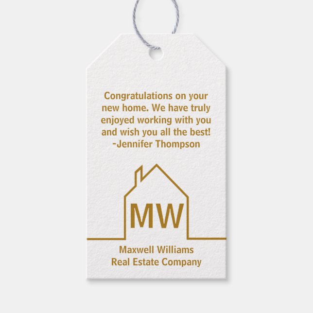 Real Gods Company Grattis Chic Guld Presentetikett (Framsidan)