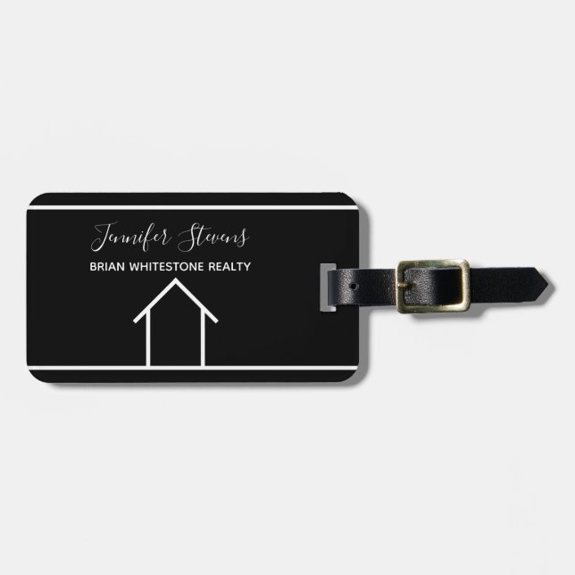 Real Gods Company Modern Black Anpassningsbar Real Bagagebricka (Horisontell Framsida)