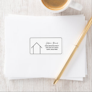 Real Gods Company Modern Realtor Returadress Adressetikett