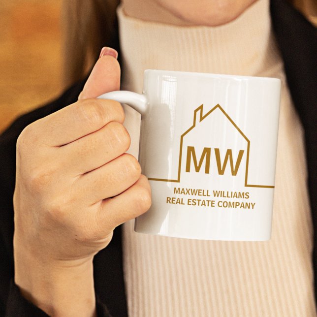 Real Gods Company Personlig Chic Guld Realtor Kaffemugg (Skapare uppladdad)