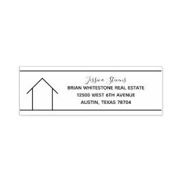 Real Gods Company Simple Realtor Returadress Självfärgande Stämpel