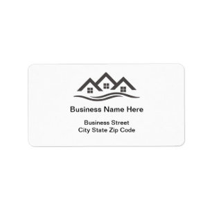 Real Gods Construction Business Adressetiketters Adressetikett
