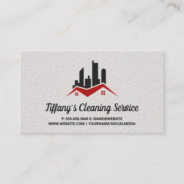 Real Gods Egendom | Himmel Scrapers Visitkort (Framsida)