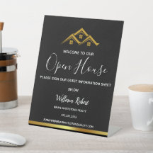 Real Gods Golden House Logotyp Modern Realtor