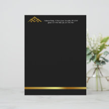 Real Gods Golden House Logotyp Modern Realtor