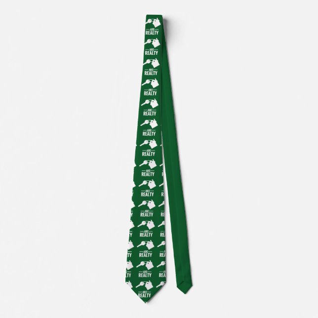 Real Gods Grönt Agency Branded Neck Tie Slips (Framsida)