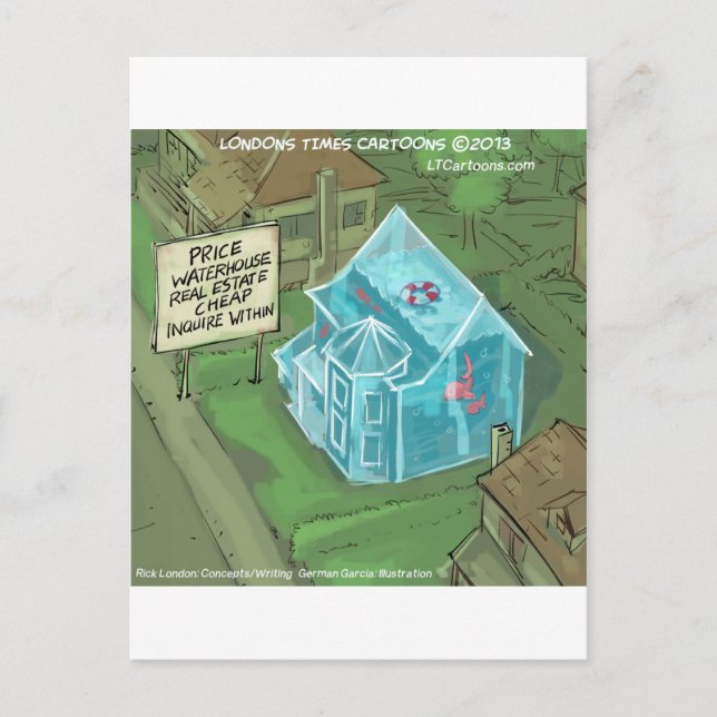 Real Gods Home Sales Nightmare Funny Vykort (Framsida)