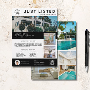 Real Gods House for Sale Logotyp Photo QR Reklamblad