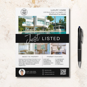 Real Gods House for Sale Logotyp QR Reklamblad