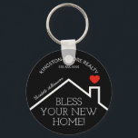 Real Gods House Heart Anpassningsbar Realtor Busin Nyckelring<br><div class="desc">En nyckelkedja med 2, 25 diametrar har ett rött hjärta över ett nytt hems tak, ord "Bless Your New Home!" tillsammans med ditt företag namn, mobilt nummer och agent namn. ÄNDRA BAKGRUND FÄRG till vad som helst - vi visar svart. Anpassa den här presenten från företaget marknadsföring med egen information...</div>