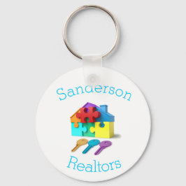 Real Gods, House och Nycklar, Realtor, gods agent Nyckelring