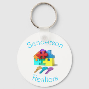 Real Gods, House och Nycklar, Realtor, gods agent Nyckelring