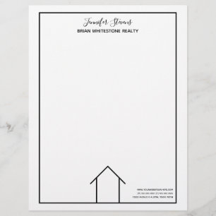 Real Gods House Simple Chic Anpassningsbar Busines Brevhuvud