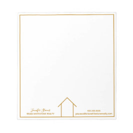 Real Gods House Simple Chic Guld Anpassningsbar Re Anteckningsblock