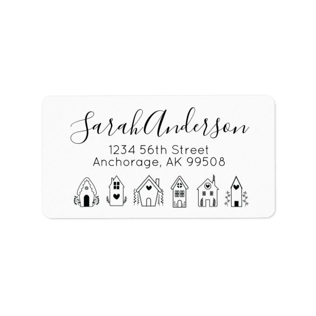 Real Gods Houses Returadress Adressetikett (Framsidan)