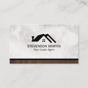 Real Gods Industry Marble and Wood Trim Visitkort