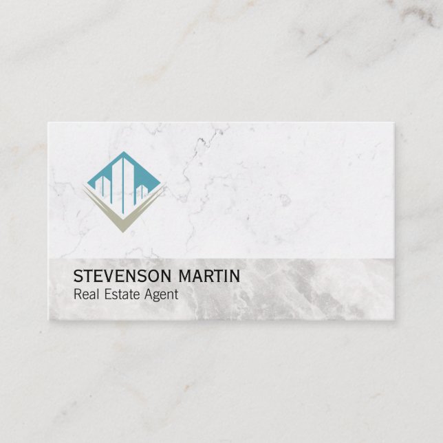 Real Gods Investor | Egendom Manager | Marble Visitkort (Framsida)