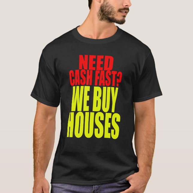 Real Gods Investor - vi köper hus - House Buyer T Shirt (Framsida)