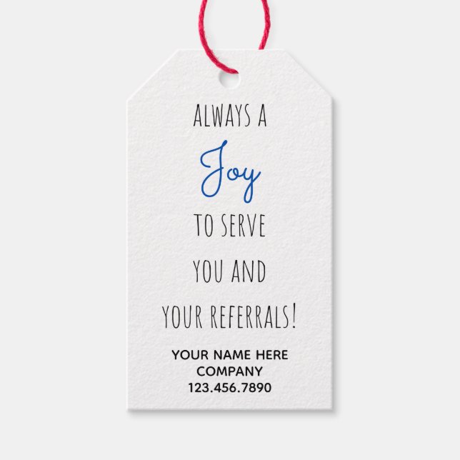 Real Gods Joy to  Referrtions Pop by Presentetikett (Framsidan)