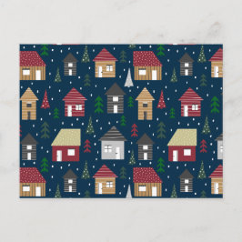 Real Gods julhus Mönster Helgdag Vykort