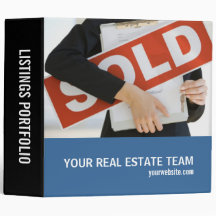 Real Gods Listings Portfolio Vinyl Binder