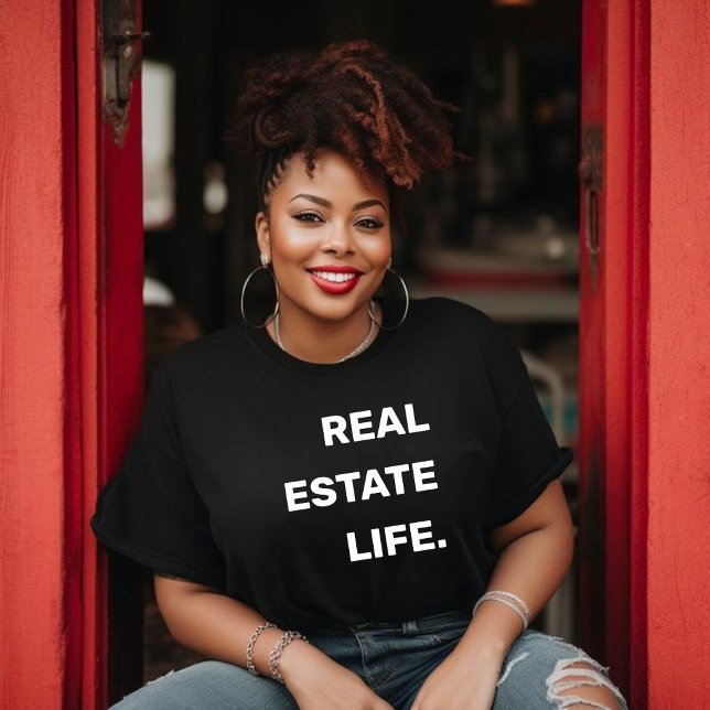 REAL GODS LIV. Realtor Marknadsföring T Shirt (Skapare uppladdad)