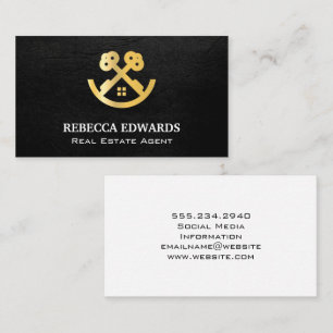 Real Gods Logotyp Nycklar och hem Visitkort