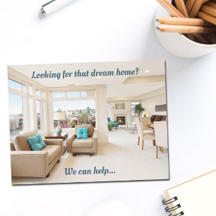Real Gods Marknadsföring Dream Home Chic Modern Vykort